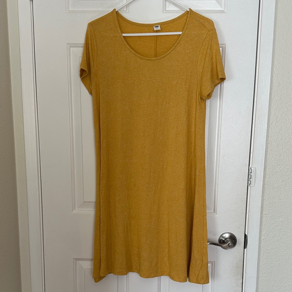 Old Navy Golden Short Sleeve Dress, Medium